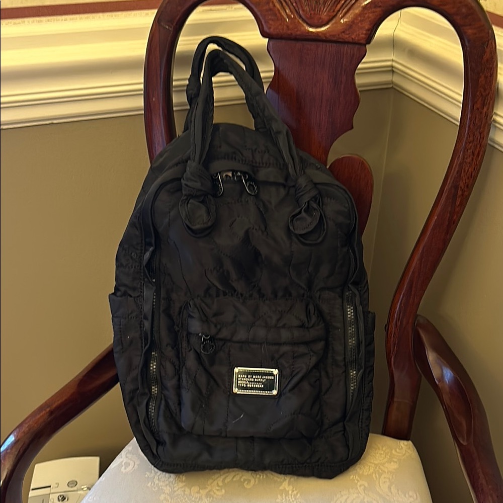 Marc Jacobs Standard Supply Workwear quilted black nylon backpack, light, roomy
